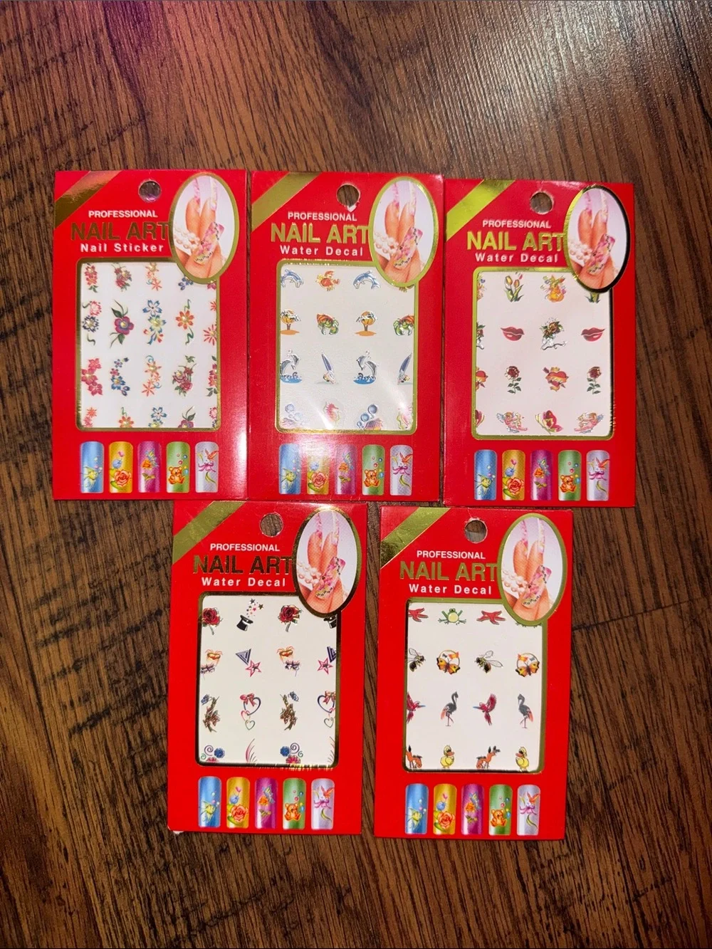 Professional Nail Art Water Decal Stickers Korean C1.B.1R